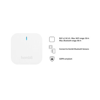 Bridge voor binnen met draadloze bediening maximaal 32 apparaten aansluiting Bluetooth 40 WiFi 24GHz compatible met Alexa en Google Home