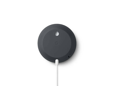 Slimme speaker voor smart home bediening met Google Home en draadloos wifi 24 gigahertz zwart kunststof compact formaat