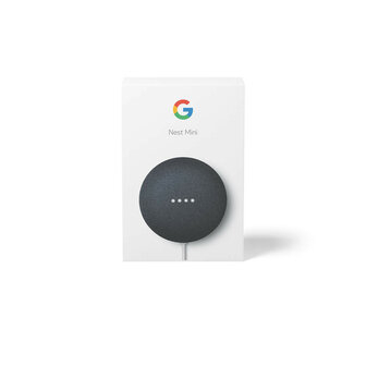 Slimme speaker voor smart home bediening met Google Home en draadloos wifi 24 gigahertz zwart kunststof compact formaat