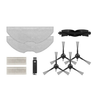 Accessoire set voor slimme stofzuiger met borstels filters en dweilen voor onderhoud