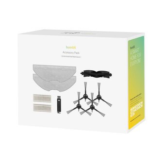 Accessoire set voor slimme stofzuiger met borstels filters en dweilen voor onderhoud