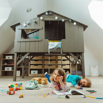 Slimme rookmelder voor woning met wifi verbinding lange batterijduur en sirene set van drie stuks wit kunststof