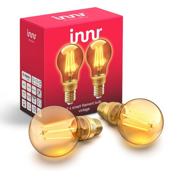 Filament lamp voor smart home systemen met Zigbee en traploos dimbaar warm licht