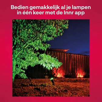 Buitenspot uitbreiding voor Innr OSL 132 C systeem met laagspanning en Zigbee communicatie