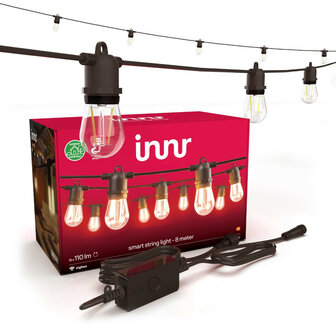 Outdoor stringverlichting tuin met Zigbee bediening en dimbaar warm wit licht
