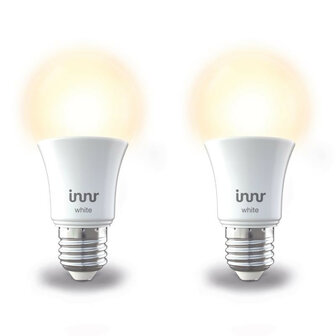 Ledlamp voor slimme verlichting met grote E27 fitting dimbaar warm wit licht in duo pack