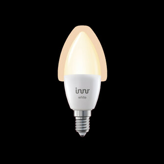 Kaarslamp voor kleine armaturen met Zigbee 3 communicatie en warm wit licht 2700K