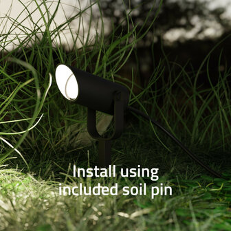 Smart Outdoor Spot uitbreiding buitenverlichting met Bluetooth Mesh en aluminium behuizing