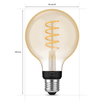 Globe lamp voor slimme verlichting met Zigbee Bluetooth en instelbaar warm tot daglicht wit licht