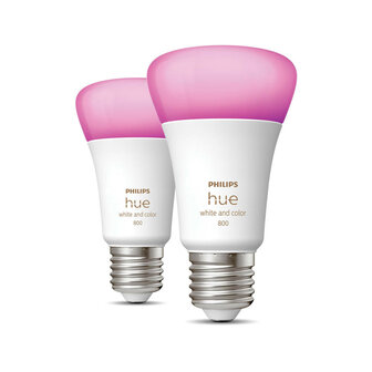 Lamp voor binnenverlichting met E27 fitting en kleurinstelling via Zigbee en Bluetooth