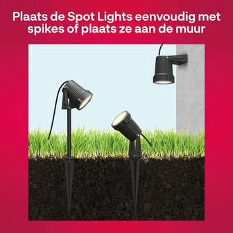 Buitenspots voor tuin met Zigbee 3 0 systeem en kleurverlichting