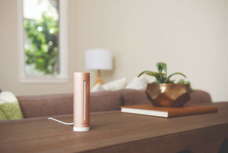Sensor voor binnenklimaat binnengebruik met WiFi app bediening meet CO2 temperatuur vochtigheid geluid