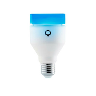 Kleur lamp voor binnen met wifi bediening grote fitting E27 1200 lumen helderheid plastic behuizing