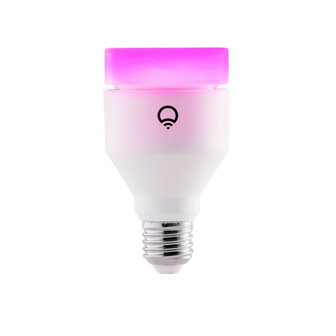 Kleur lamp voor binnen met wifi bediening grote fitting E27 1200 lumen helderheid plastic behuizing
