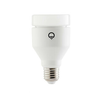 Kleur lamp voor binnen met wifi bediening grote fitting E27 1200 lumen helderheid plastic behuizing