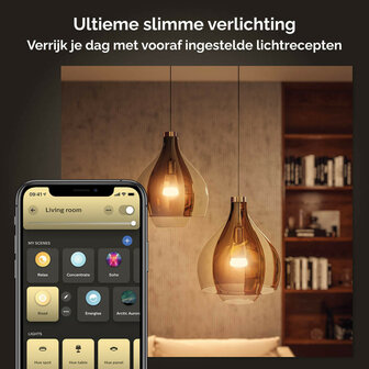 Lamp voor verlichting met E27 fitting instelbare wit tinten Philips Hue 2 stuks