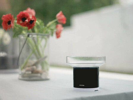 Regenmeter voor tuin met Netatmo systeem en automatische regenmeting in millimeter per uur met app integratie en draadloze communicatie