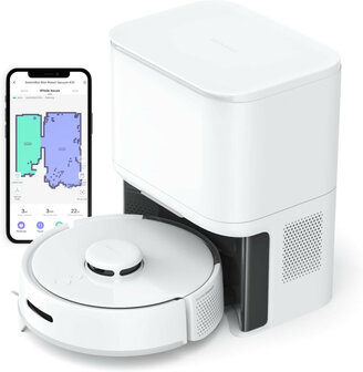 Switchbot Mini Robotstofzuiger voor nauwkeurig schoonmaken met LIDAR navigatie en dweilfunctie