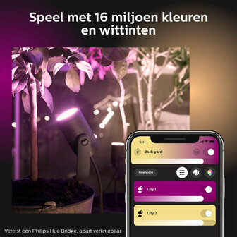 Prikspot uitbreiding voor Philips Hue laagspanning systeem met Zigbee 3 0 en aluminium behuizing geschikt voor buitengebruik