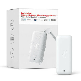 Switchbot slimme therm hygrometer voor binnen en buiten met hub 3 pack voor temperatuur en vochtigheidsmeting