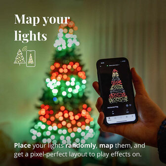 Twinkly Smart Kerstverlichting voor binnen en buiten met 400 kleuren led lampjes en wifi bediening