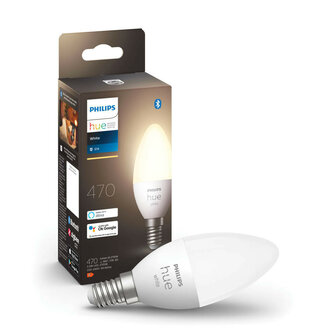 Kaarslamp voor binnenverlichting met Zigbee en Bluetooth dimbaar warm wit licht E14 fitting plastic