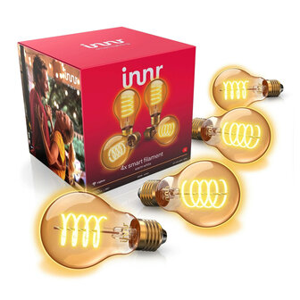 Filament lamp voor binnenverlichting met warm amberkleurig licht
