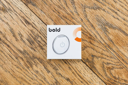 Sleutelhanger voor bediening Bold Smart Lock met Bluetooth 5 en eenvoudige installatie set van vier wit kunststof