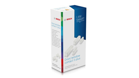 Deur raam sensor voor Bosch Smart Home systeem met trilling detectie en ge&iuml;ntegreerde knop wit kunststof Zigbee 3 0