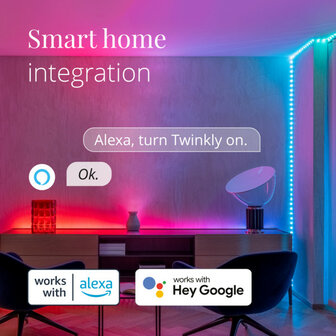 Draadloze feestverlichting Twinkly Smart Dots 400 voor binnen en buiten met RGB kleuren en bediening via smartphone app