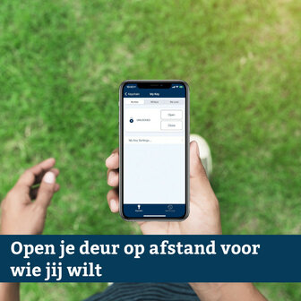 Smart slot voor deur met app bediening en SKG certificatie vervangt cilinder en binnenbeslag
