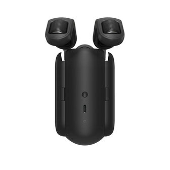 Slimme roedegordijn motor voor automatische bediening met app en spraakbesturing zwart kunststof geschikt voor roedegordijnen met lichtsensor en Bluetooth communicatie