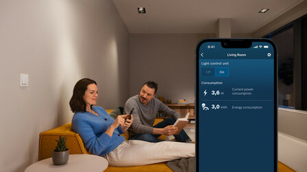 Inbouwschakelaar voor verlichting en rolluikbediening met Zigbee 3 en maximaal 500 watt per circuit