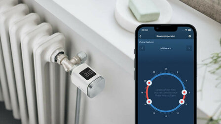 Radiatorknop voor zoneverwarming met Zigbee 3 0 communicatie app bediening en M30 schroefdraad