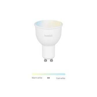 Smart spot voor binnenverlichting met wifi bediening en tunable wit licht gu10 fitting