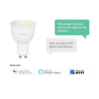 Smart spot voor binnenverlichting met wifi bediening en tunable wit licht gu10 fitting