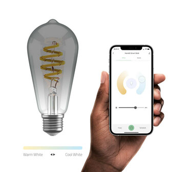 Smart lamp voor sfeerverlichting met wifi bediening en traploos instelbaar licht