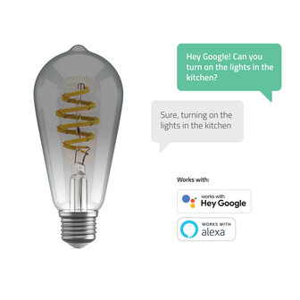 Smart lamp voor sfeerverlichting met wifi bediening en traploos instelbaar licht