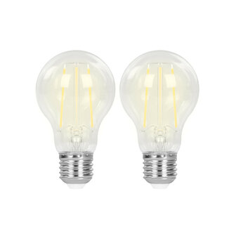 Smart lamp filament voor verlichting met wifi en grote fitting E27 helder licht 2 pack