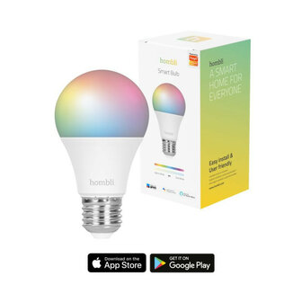 Smart lamp voor verlichting met wifi en kleurinstelling grote fitting E27 800 lumen 25000 uur levensduur