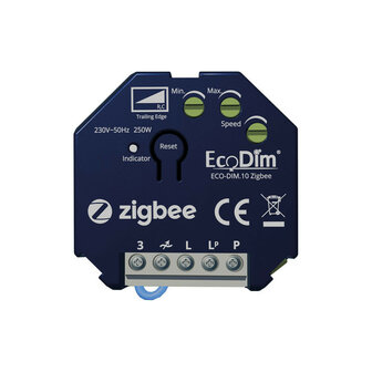 Led dimmer inbouw voor 2 circuits met 0 tot 100 watt vermogen per circuit
