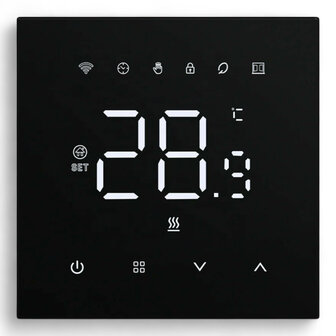 Wifi inbouw thermostaat voor centrale verwarming met touchscreen app en spraakbediening