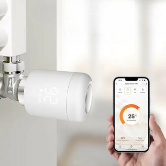 Radiatorknop voor verwarming met wifi bediening zonder gateway