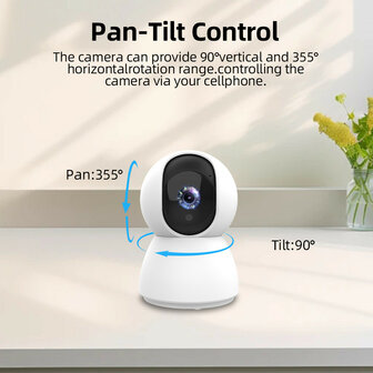 Alarmsysteem voor huisbeveiliging met Camera, PIR bewegingssensor en afstandsbediening