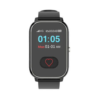 SOS-Uhr mit LCD-Display mit 2-Wege-Kommunikation und Herzfrequenzmesser (GPS-Option)