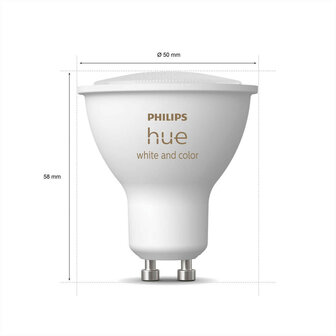 Philips Hue GU10 spotverlichting voor slimme verlichting met Zigbee Bluetooth en kleurinstelling