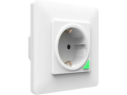 Inbouw stopcontact wifi bedienbaar met Tuya Smart Life, 230V 16A, wit