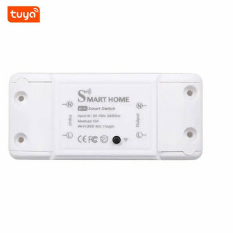 Slimme WiFi schakelaar voor inbouw en opbouw, 10A/2200W, Tuya/Smart Life app