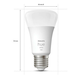 Lamp voor binnenverlichting met E27 fitting warm wit licht dimbaar 2700K met Zigbee en Bluetooth bediening set van 2