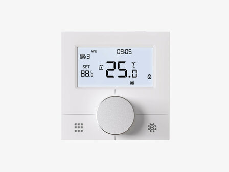 Slimme wifi inbouwthermostaat zwart voor boiler, cv-ketel en vloerverwarming
